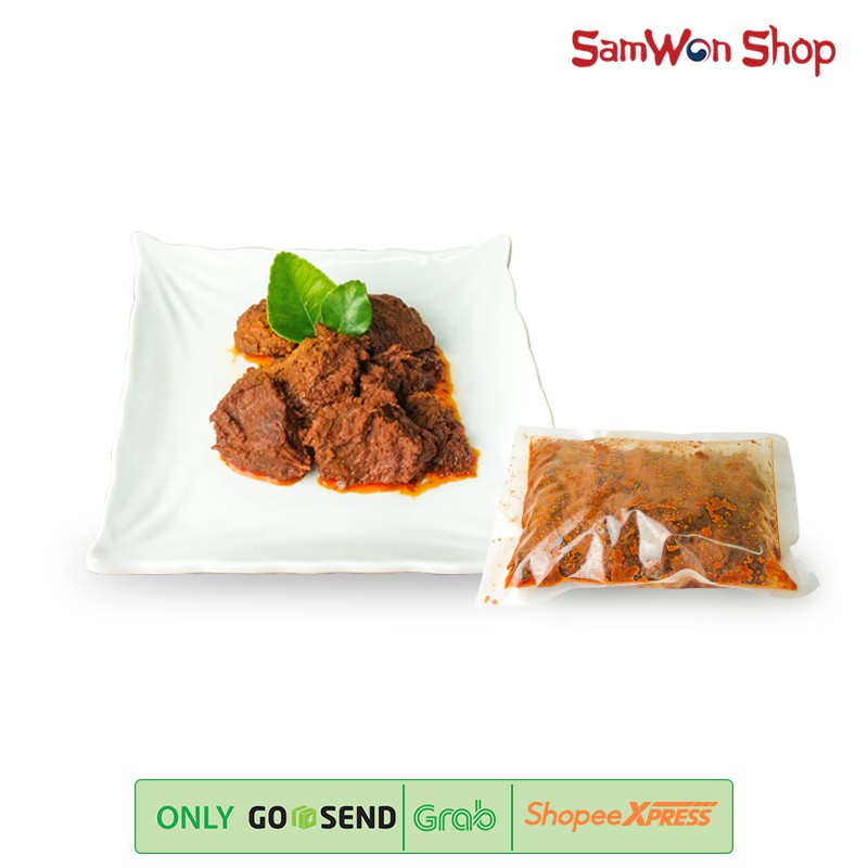 

FROZEN RENDANG DAGING SAPI SENGKEL EMPUK 300GR - HALAL MURAH DAN LEZAT