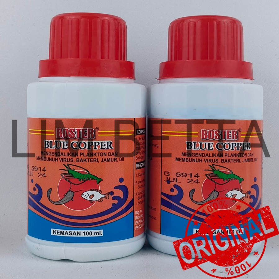 BOSTER BLUE COPPER 100 ML / ANTISEPTIK CUPRI IKAN DAN UDANG