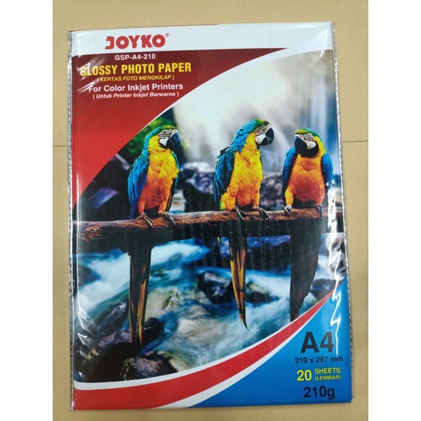 

Kertas Photo Paper Joyko A4 210 gr