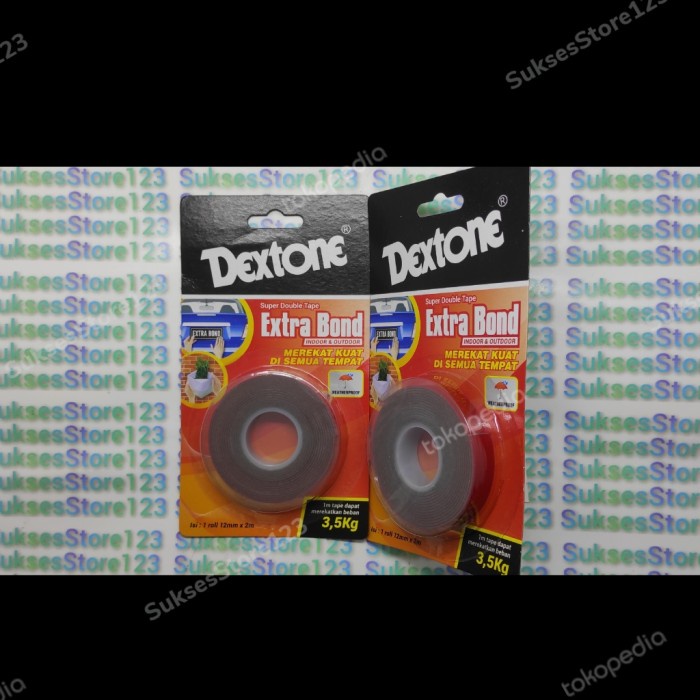 

Diskon Dextone Super Double Tape Indoor Outdoor Perekat 2 Sisi 12Mm X 2Meter Terlaris
