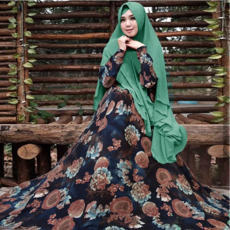 SYARII monalisa premium set khimar seruty bebydoll 2 layer/ gamis syarii ceruty bebydoll terbaru