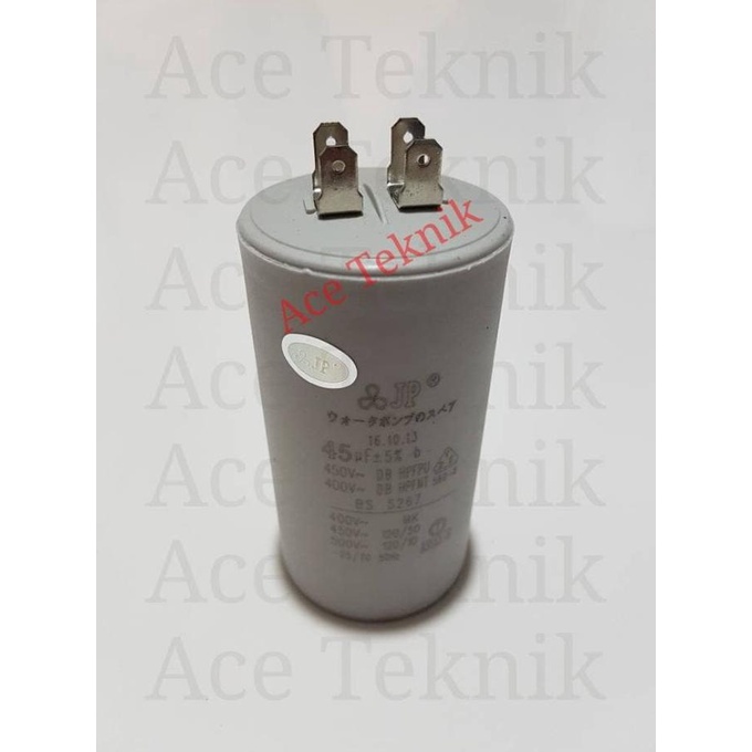 SALE JP 45 uf - 450V Kapasitor (Capacitor) Colok 4 Pin (Spare Part)