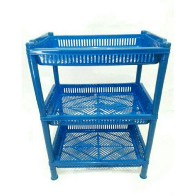 rak plastik serbaguna 3 susun /tingkat-ukuran besar