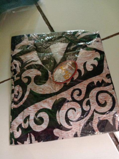 Pbi Ii Hem Kemeja Batik Modern Pria Ii Motif Hitam Manis Abu Jahal
