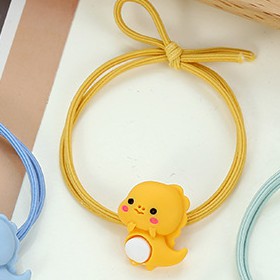 MURMURE.ID | IKAT RAMBUT ALA KOREA MOTIF DINOSAURUS KUNCIR CANDY IMPORT MURAH KARET RAMBUT DINO HA059-A - TALI KUNING