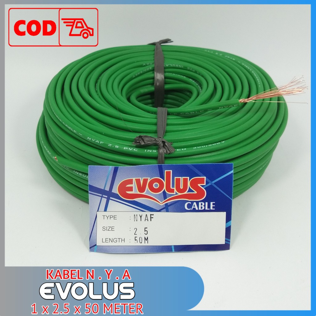 Evolus Kabel NYAF 1 x 2.5 - 50 Meter