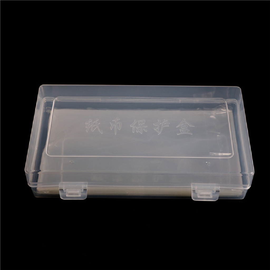 [tiantianbaofu] 100Pcs Paper Money Album Currency Banknote Case Storage Collection With Box Gift Boutique