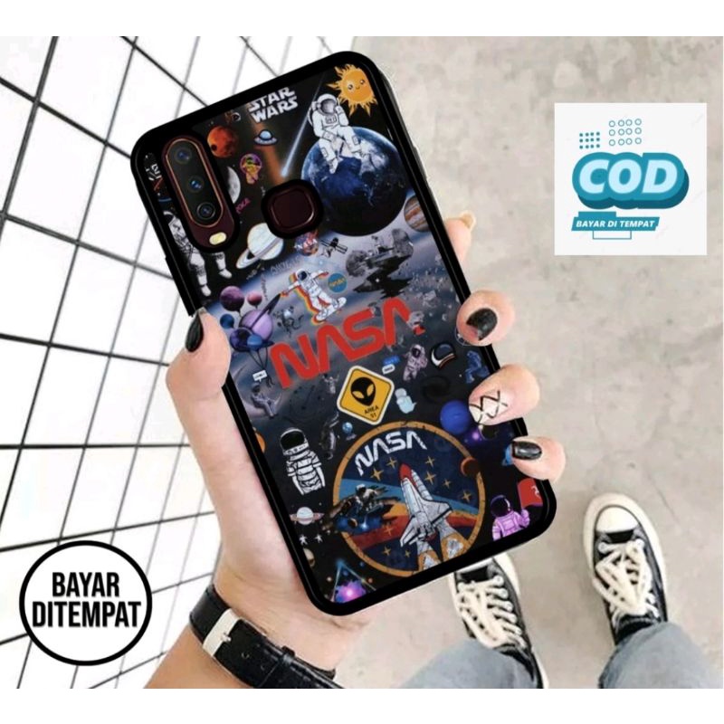 Ax Case Vivo Y12 Y12i Y15 Y17 Y19 Z1 PRO Fashion AesThetic Nasa Space Astronot Series Premium Qualit