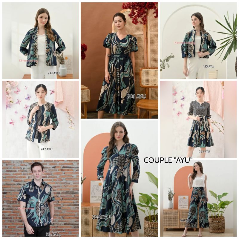 BATIK COUPLE 263 AYU - 258 AYU - 164 AYU - 113 AYU - 242 AYU - 135 AYU - 298 AYU - BATIK FAMILY - 241 AYU - SERAGAM BATIK