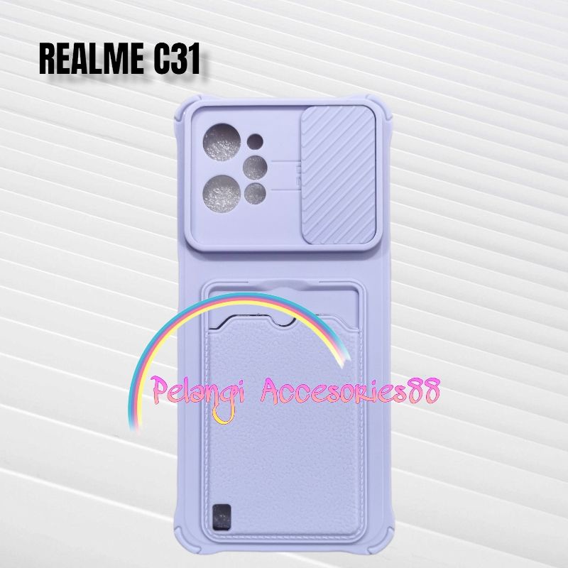 CASE REALME C31 SOFTCASE SLEDING WARNA WARNI