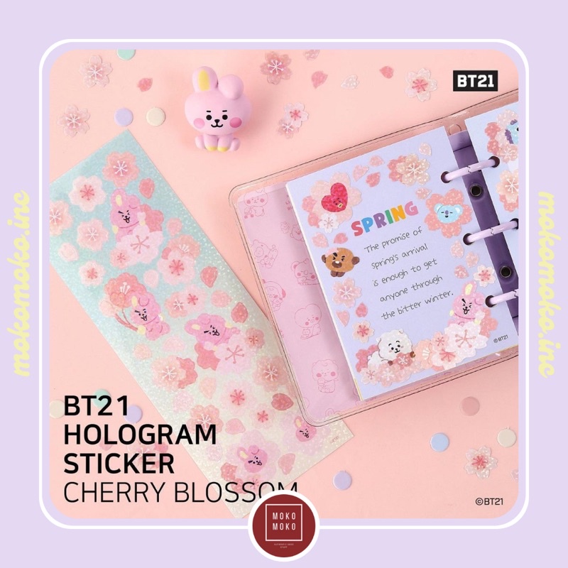 

BT21 Hologram Sticker Cherry Blossom