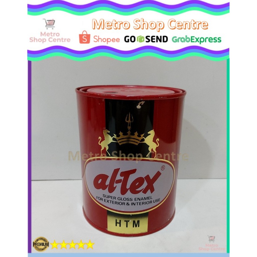 

Altex (Al-Tex) - Cat Minyak Besi Kayu Black (Hitam) Glossy (1 Kg / Kaleng)