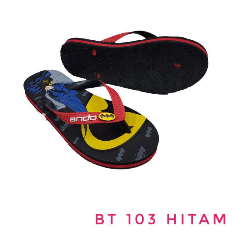 SANDAL JEPIT  ANDO GAMBAR BATMAN BT 103 ANAK-ANAK 28-37