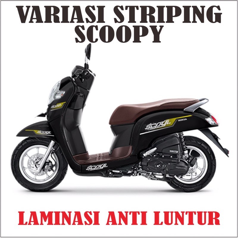 STRIPING SCOOPY VARIASI SIMPLE STICKER STRIPING