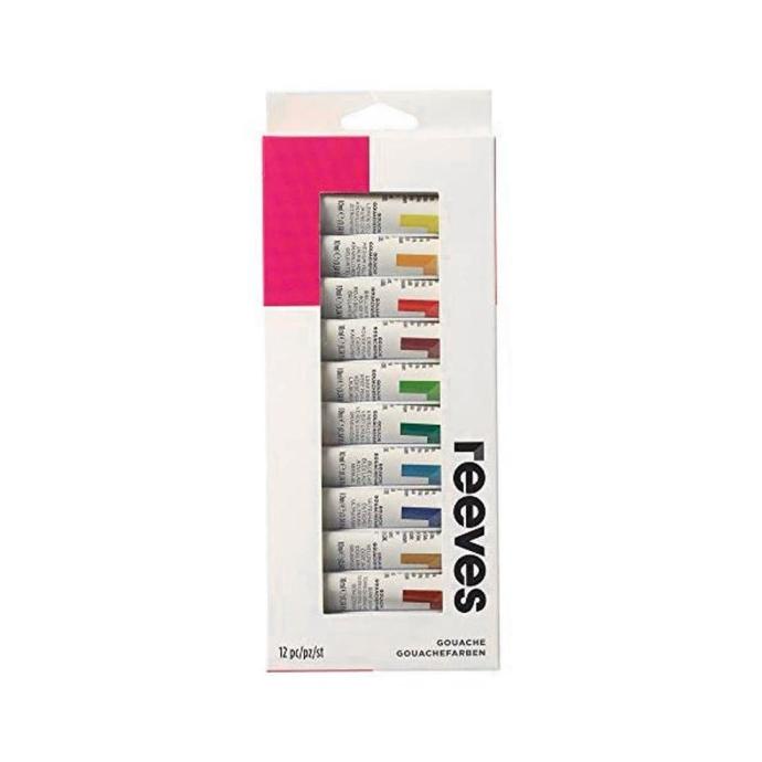 REEVES Gouache 12 Artist Colours termurah