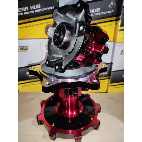 Tromol Variasi CRF 150L hole 36 Merah List Hitam
