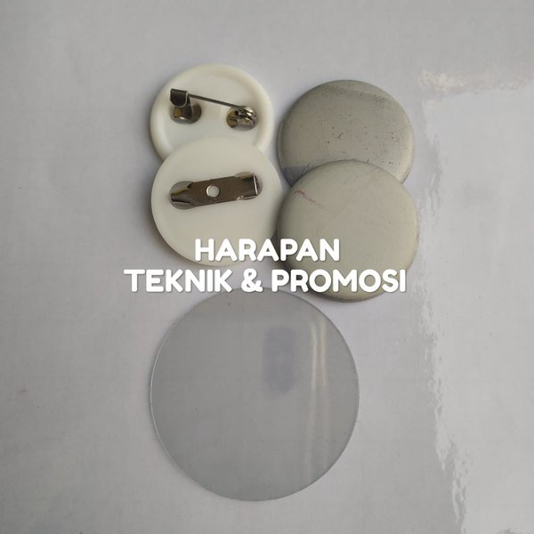 

sale Bahan Baku Pin Putih 25mm Include Mika Diskon