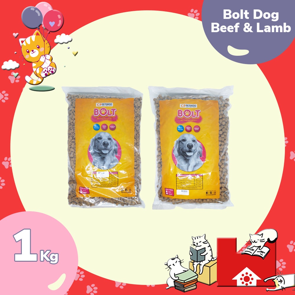 Bolt Dog Food 1kg Makan Anjing Repack