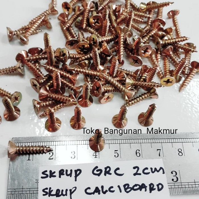 Sekrup Kalsiboard 2cm 6x3/4" Skrup GRC 50pcs