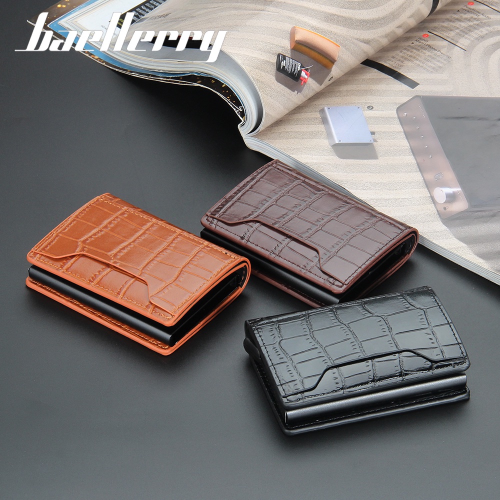 ORIGINAL BAELLERRY DOMPET UANG DAN KARTU LONTAR K9139 FITUR RFID KUALITAS PREMIUM