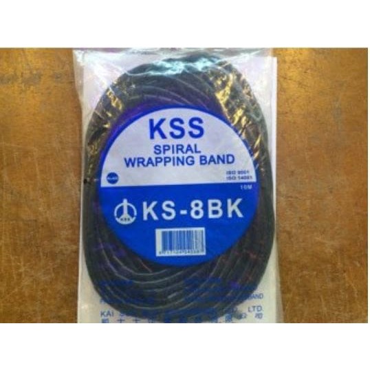 Spiral Kabel Protektor KS-8 Hitam | Kabel Spiral KS-8 KSS / Pelindung Kabel KS 8 Merk KSS