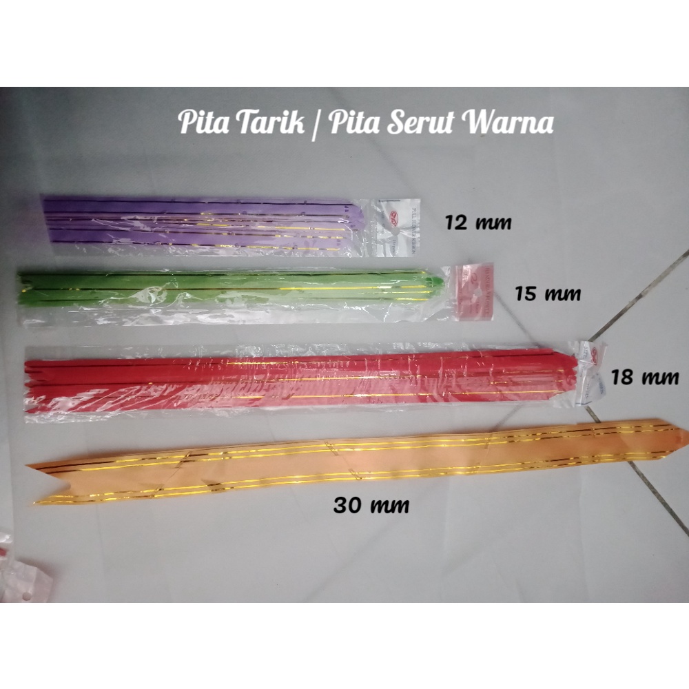 

Pita Tarik / Serut warna Ukuran 12 mm Per Pcs