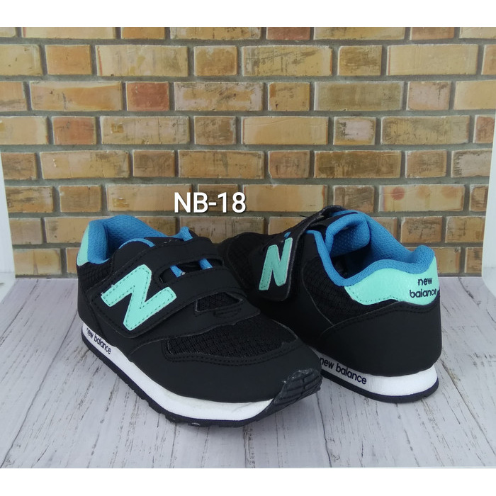 Sepatu New Balance Anak Hitam Biru Murah - Sepatu Anak New Balance Sepatu anak sekolah Sepatu Murah