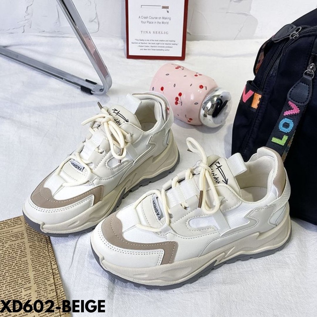 SNEAKERS WANITA ALA ALA MODEL CLASSY PALING POPULER SEKARANG BAHAN PU BERKUALITAS IMPORT D602