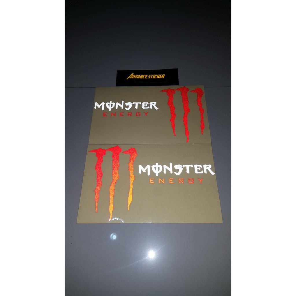 

sticker monster energy mirror 15x25cm