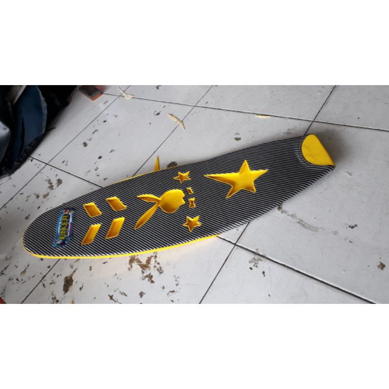 JOK MOTOR MODIFIKASI JOK MOTOR SATRIA FU LUBANG BIKER SLIM JOK CUSTOM