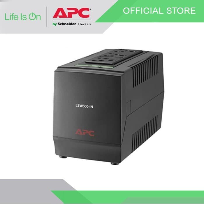 STABILIZER APC LSW500 IND LINE R 500VA AUTOMATIC VOLTAGE REGULATOR 3 OUTLET