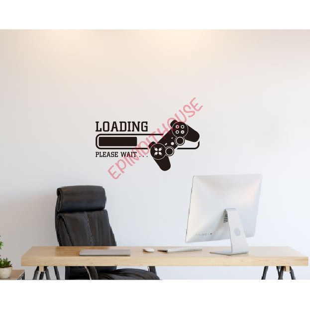 Stiker Dinding Loading Game Wallstiker Ruangan Kamar Gaming Dekorasi
