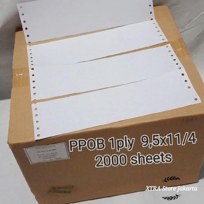 

Kertas PPOB 1ply 9,5x11"/4 Star Seller Termurah