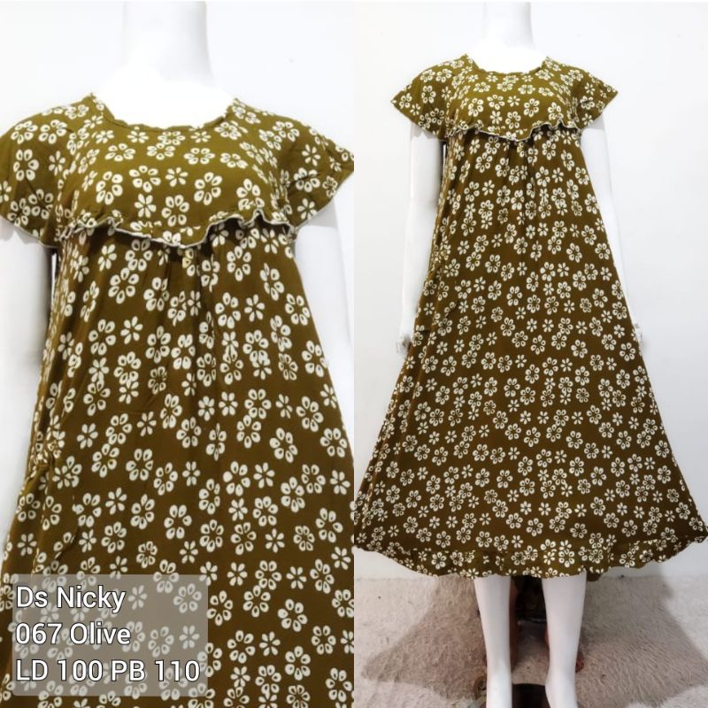 Daster Ziyan Daster Nicky Motif Cantik Kain Adem Tebal