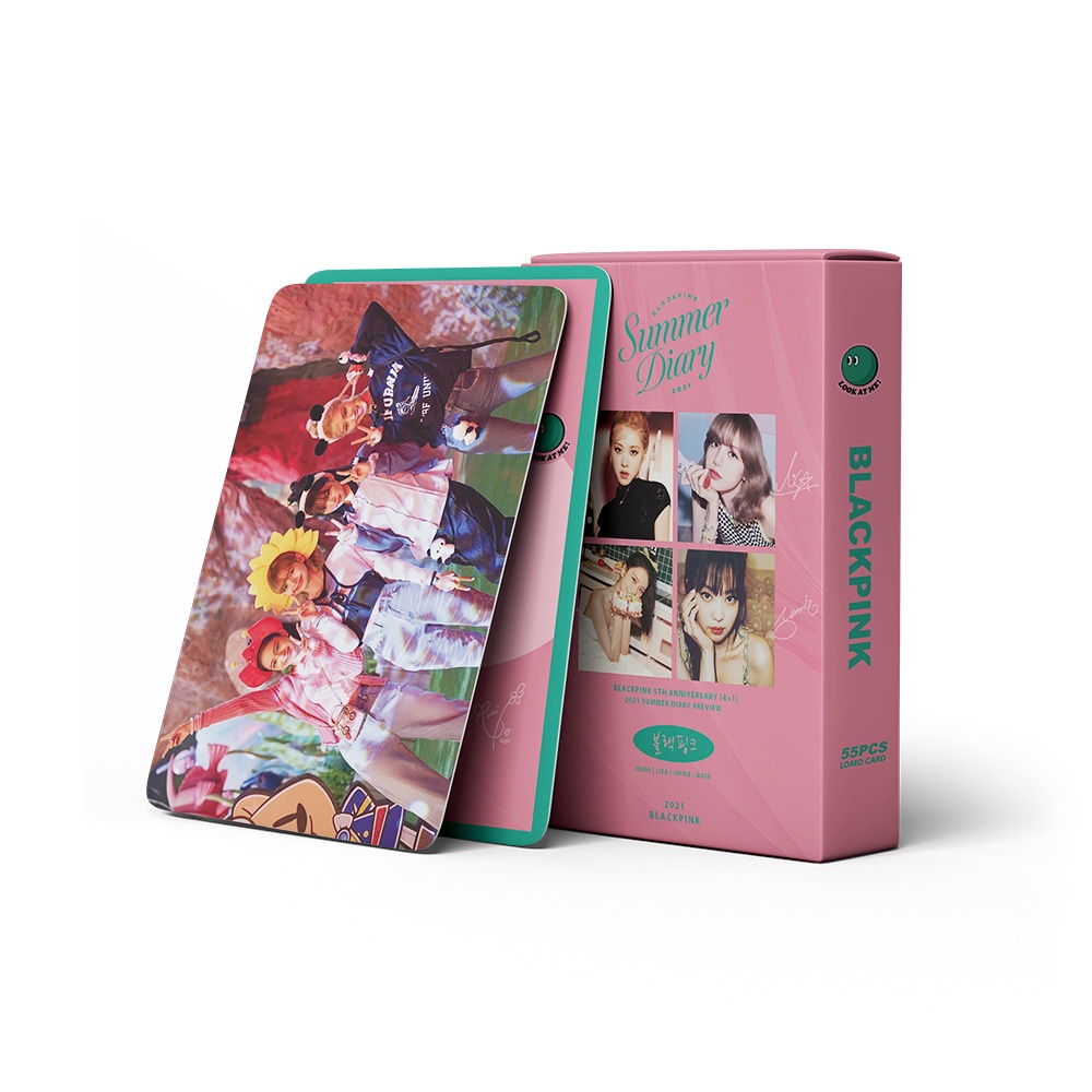 54pcs/set KPOP  2021 SUMMER DIARY Lomo Cards Photocard Collectibles Cards for BLINK