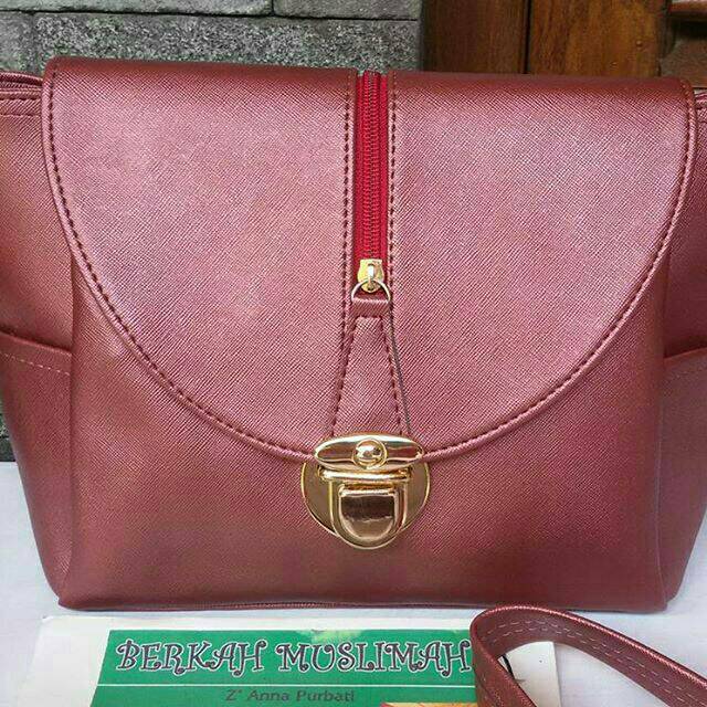 Tas slempang cantik rayi bronze