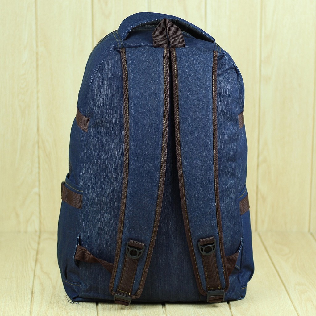 Jual Tas Ransel Kekinian Model Distro Denim Cowo Cewe Keren Murah Unik Sekolah Kuliah Kerja Hangout