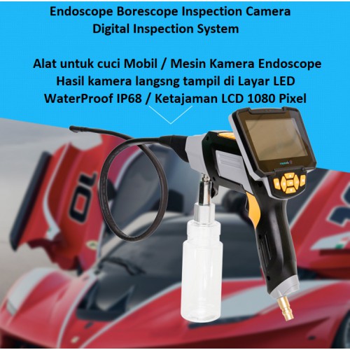 Alat Cuci Mobil Endoscope Borescope Inspection Camera Digital Inspection System / Car Wash