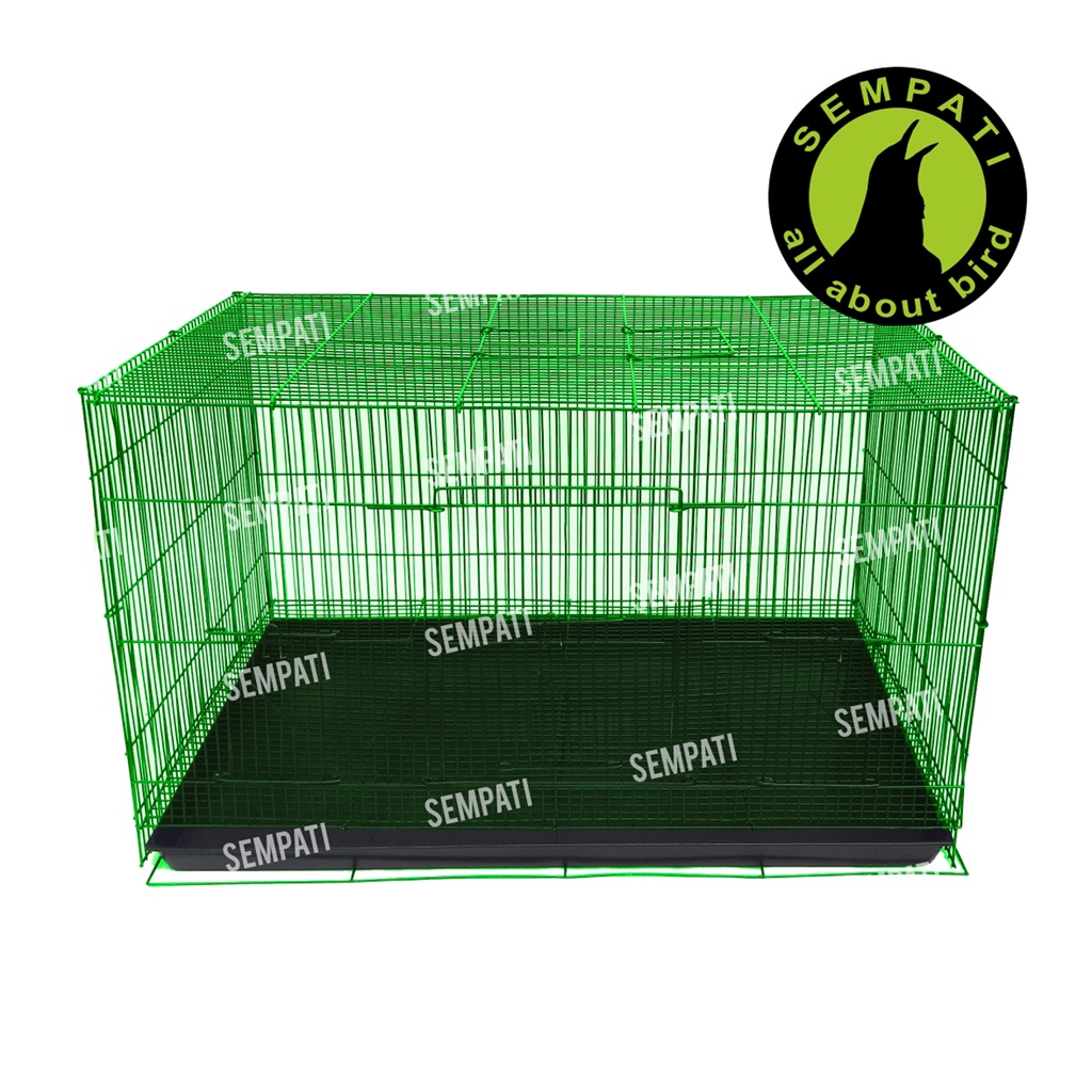 KANDANG BURUNG, SUGAR GLIDER, KELINCI, HAMSTER, TERNAK, UMBARAN - BESI LIPAT TEBAL SIZE M MEDIUM SEMPATI KDMDM-HIJAU
