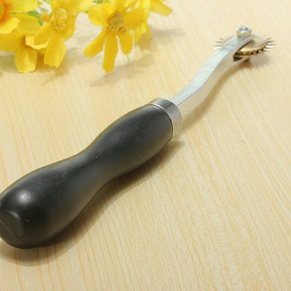 

Leather Craft over stitching wheel Alat pembuat tanda sobek porporasi bahan besi stainless anti karat