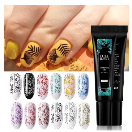 STAMPING GEL COLOR 12 warna / color stamping gel stamp gel plat cat stamping gel jelly