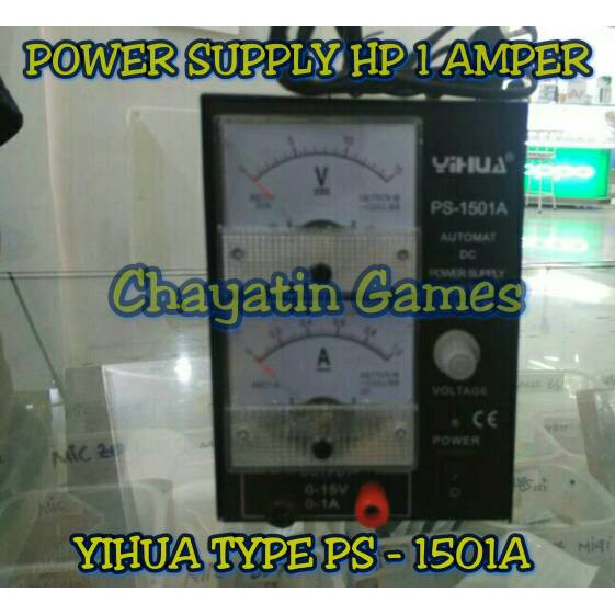 POWER SUPPLY HP MERK YIHUA TYPE PS-1501A (MANUAL/ANALOG)