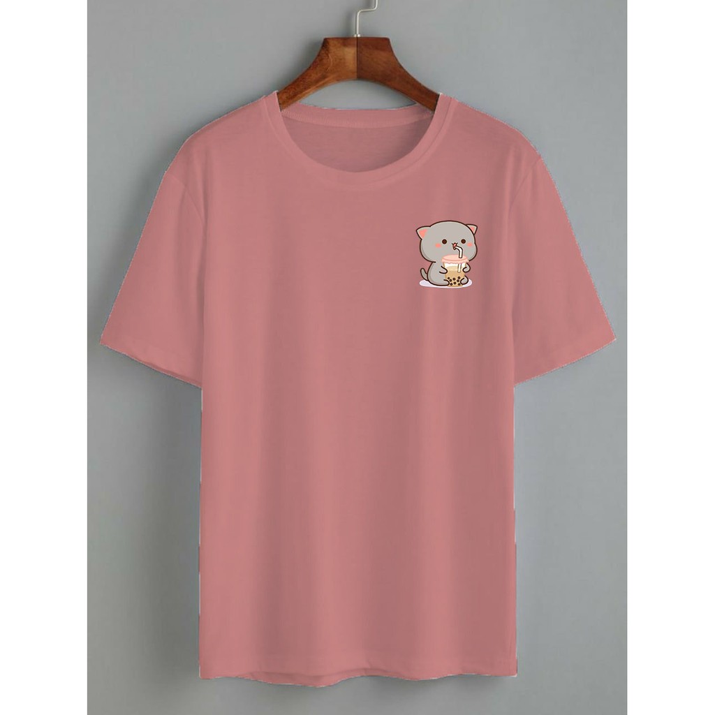 kaos cute cat boba / kaos boba / kaos wanita / KATUN 24S