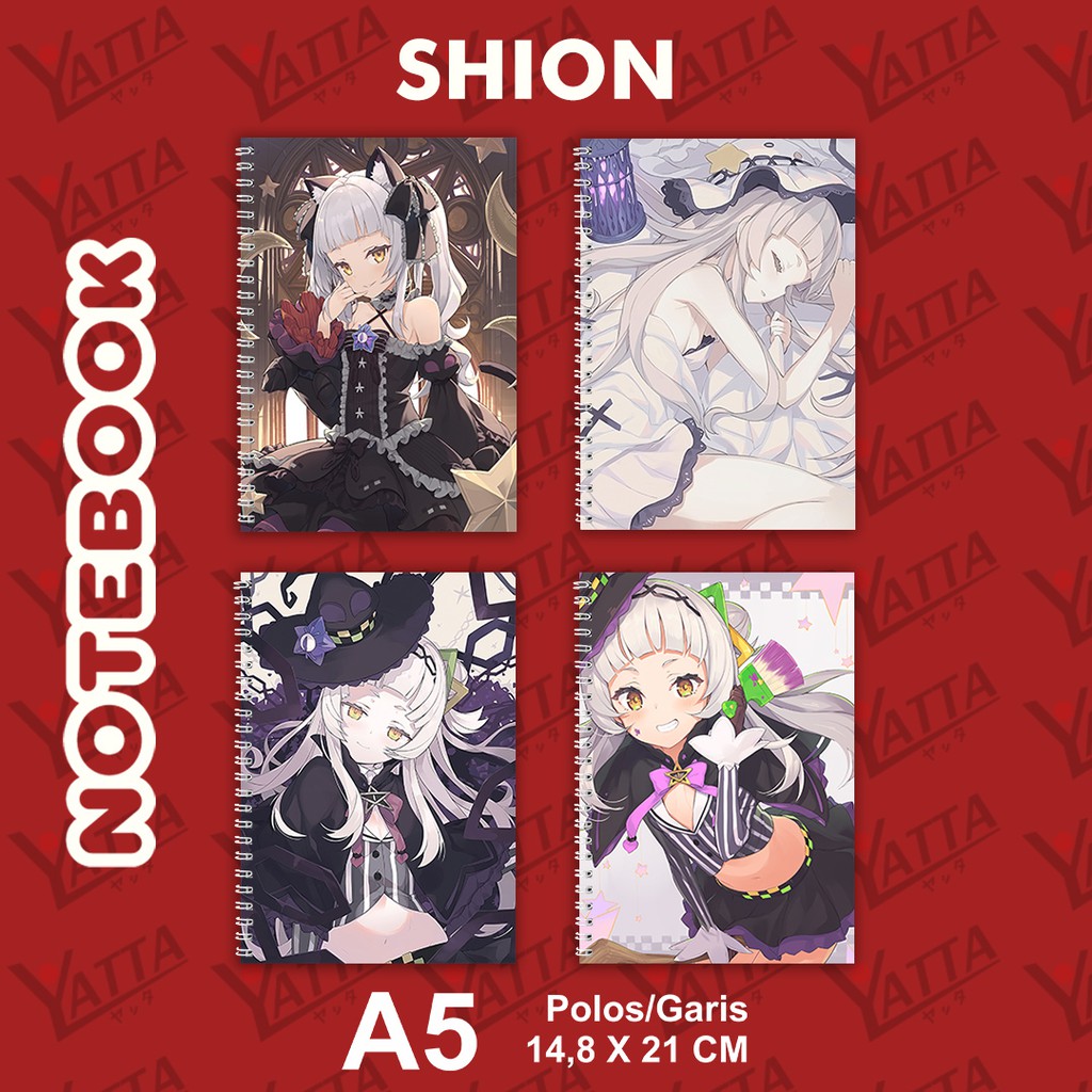 

Notebook Anime ukuran A5 14,6 cm x 21 cm Hololive JP - Shion