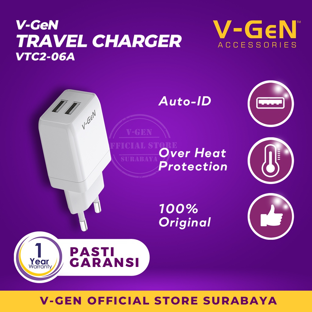 Adaptor Charger V-GeN Fast Charging V-GeN