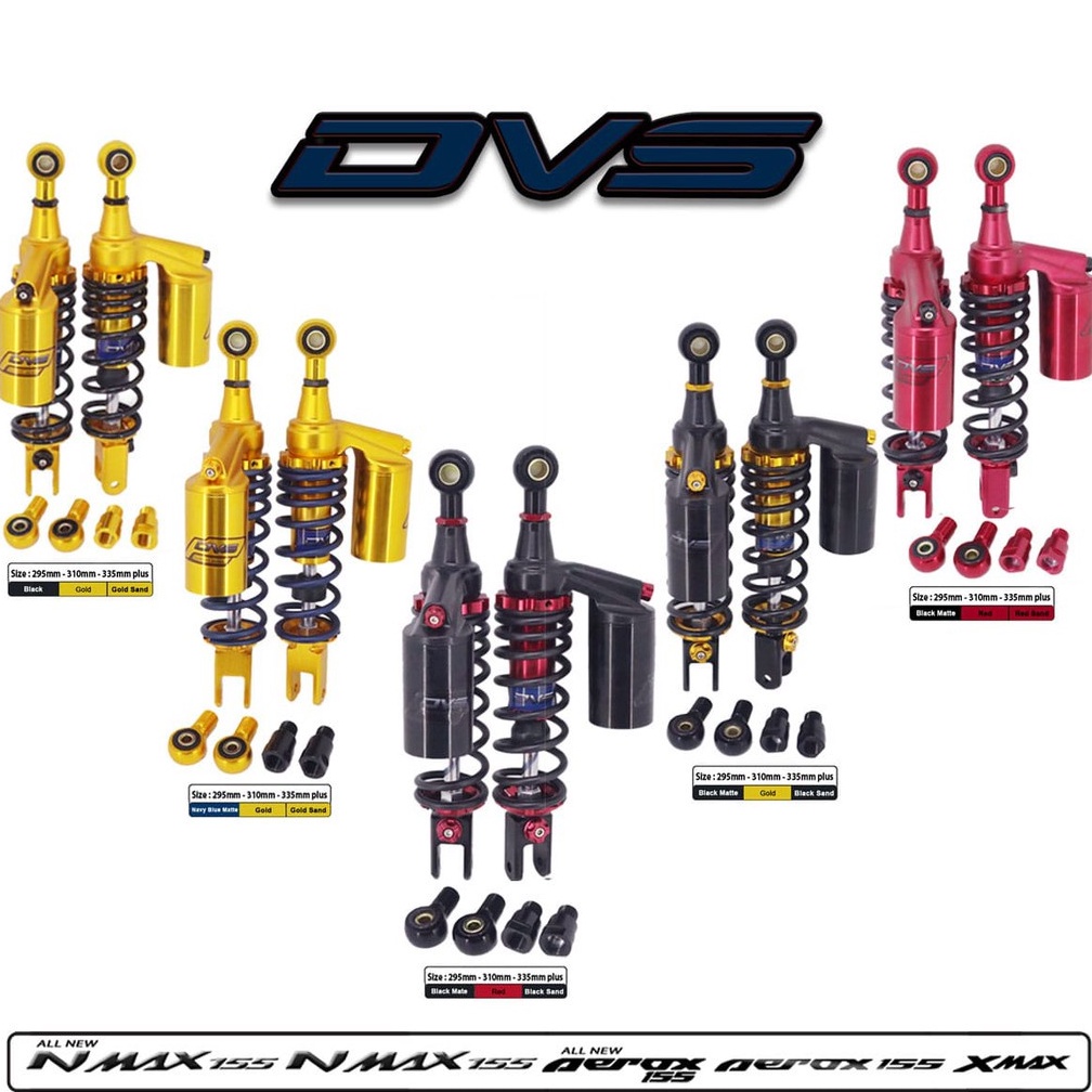 Shock Tabung DVS Universal Nmax,Aerox,Xmax Shockbreaker Tabung Nmax,Aerox,Xmax 295mm-335mm