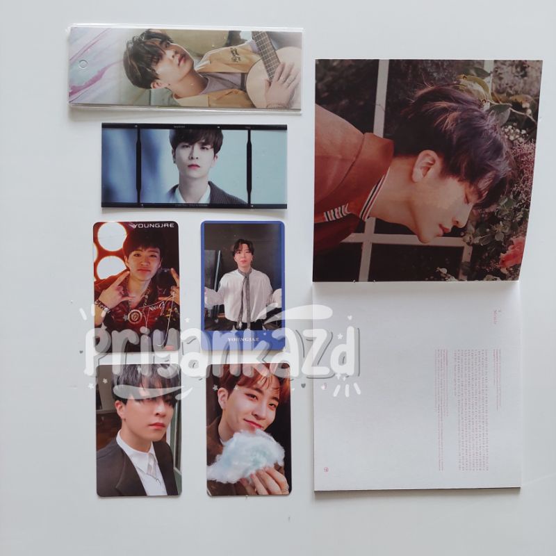 got7 youngjae photocard postcard lyrics bookmark firm strip clear pc got it present you & me call my
