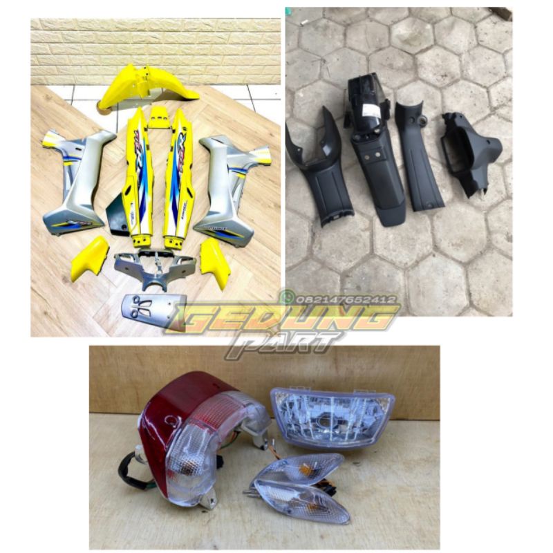 cover bodi fiz r limited edition kuning silver full set fullset bodi halus yamaha fiz r