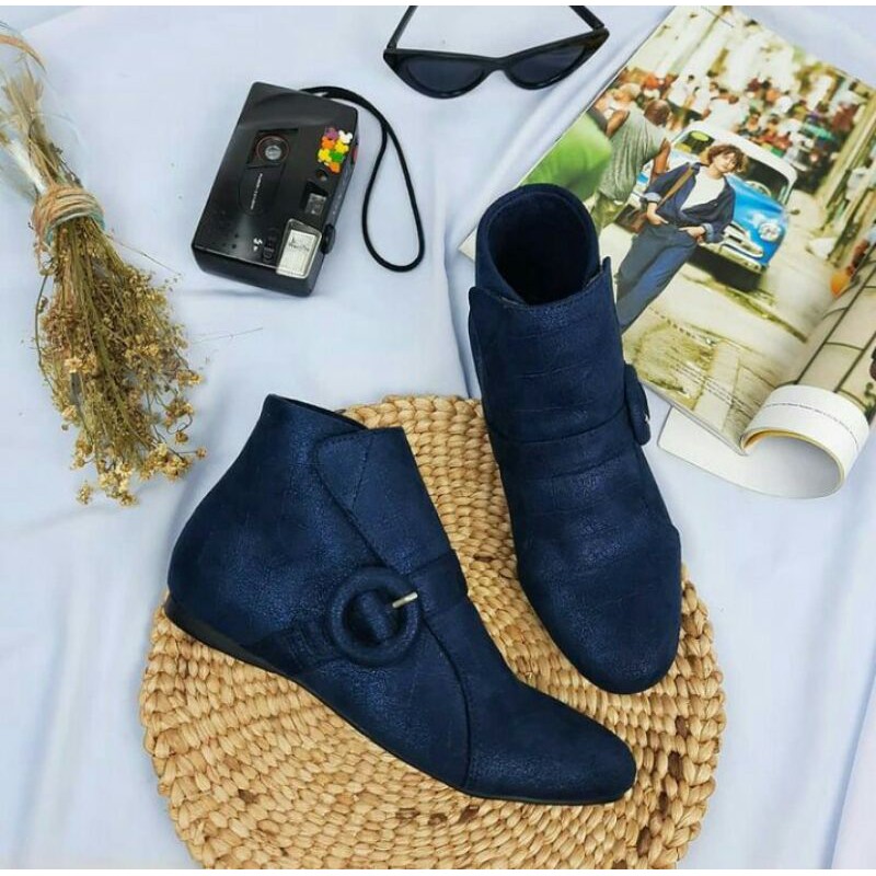 SEPATU BOOTS WANITA SCORPION 623 BLUE 36-40