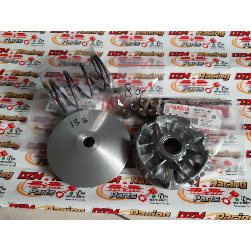 Jual Pulley CVT Rumah Roller Yamaha Mio J X Ride Soul Gt 54p Modifikasi Termasuk Roller Dan Per Cvt Indonesia Shopee Indonesia